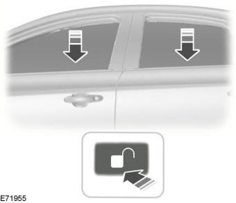 Para abrir todas las ventanillas, pulse y mantenga pulsado el botón de desbloqueo