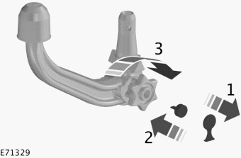 1. Retire el tapón protector (1). Introduzca la llave y gírela en el sentido