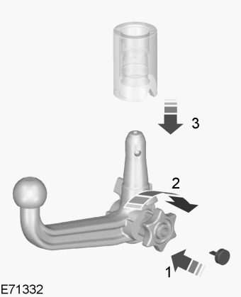 1. Desenganche el remolque. 2. Retire la tapa de protección. Presione el tapón