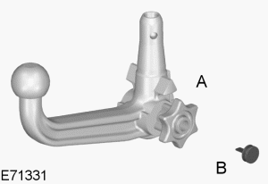 Antes de salir de viaje, asegúrese de que el brazo de remolcaje esté correctamente