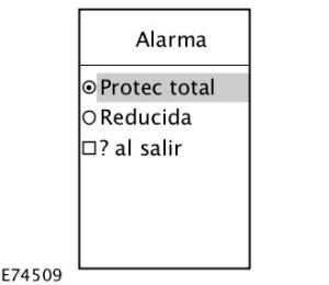 1. Pulse el botón de la flecha a la derecha en el volante para entrar en el menú