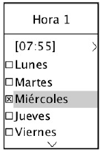 1. Seleccione Program 1 y pulse el botón de la flecha a la derecha.